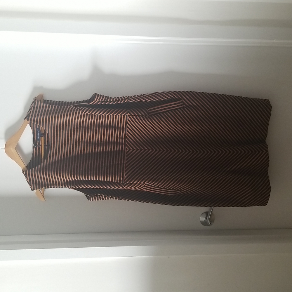 Plus Size Striped Stretch Tank Dress